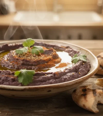 Caviar d'aubergines marocain zaalouk rustique