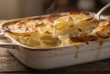 Gratin de pommes de terre crémeux à la muscade