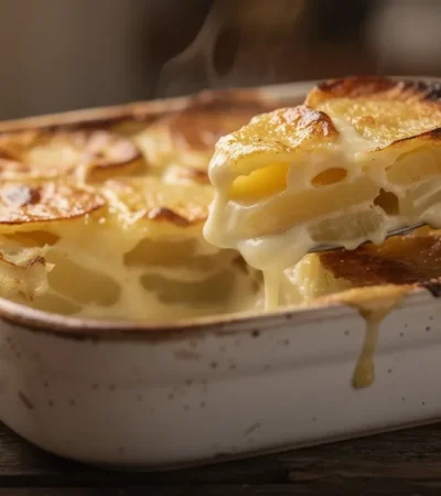 Gratin de pommes de terre crémeux à la muscade