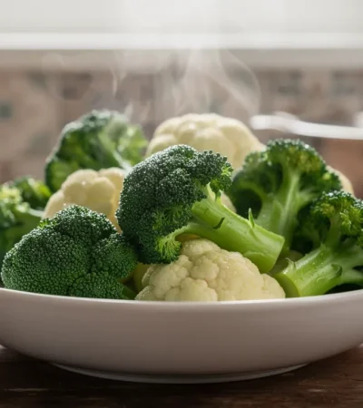 Légumes verts d'hiver dans un bol en céramique