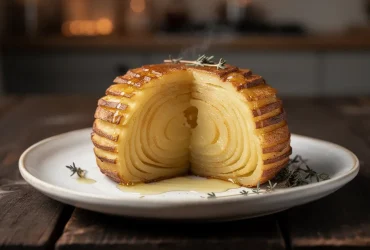 Pommes Anna croustillantes au beurre clarifié