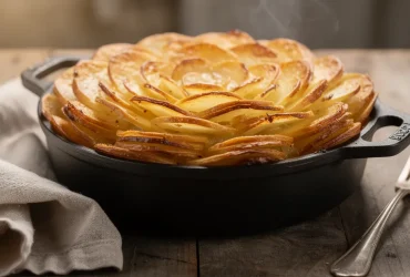 Pommes Anna croustillantes dans cocotte en fonte