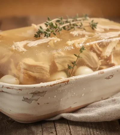 Terrine de confit de poulet dans graisse de canard