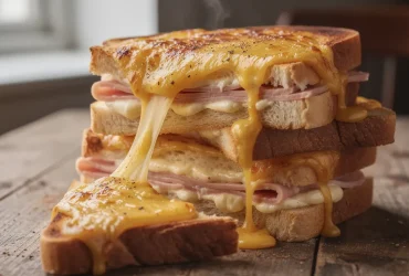 Tour de croque-monsieur géant à la béchamel