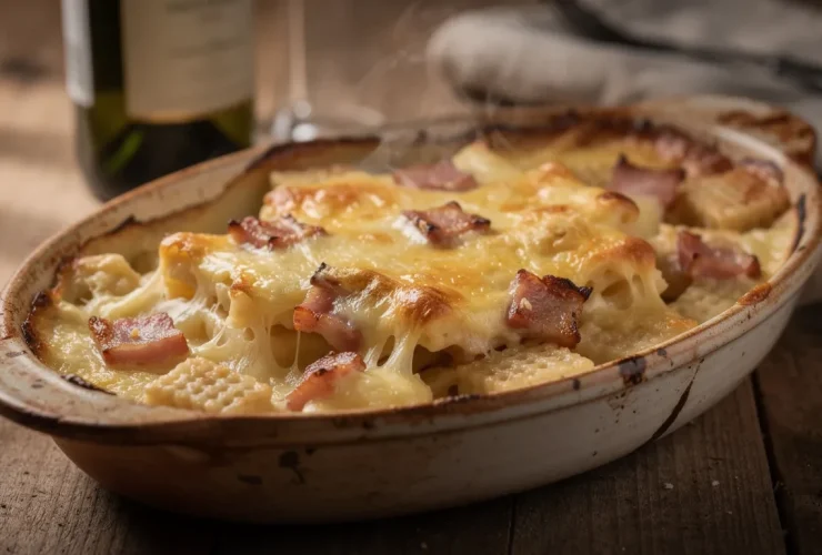 Croziflette gratinée au reblochon bouillonnant