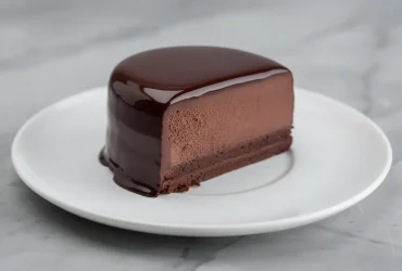 Entremet chocolat au glaçage miroir parfait
