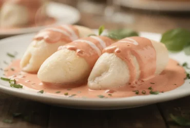 Quenelles de brochet nappées de sauce Nantua